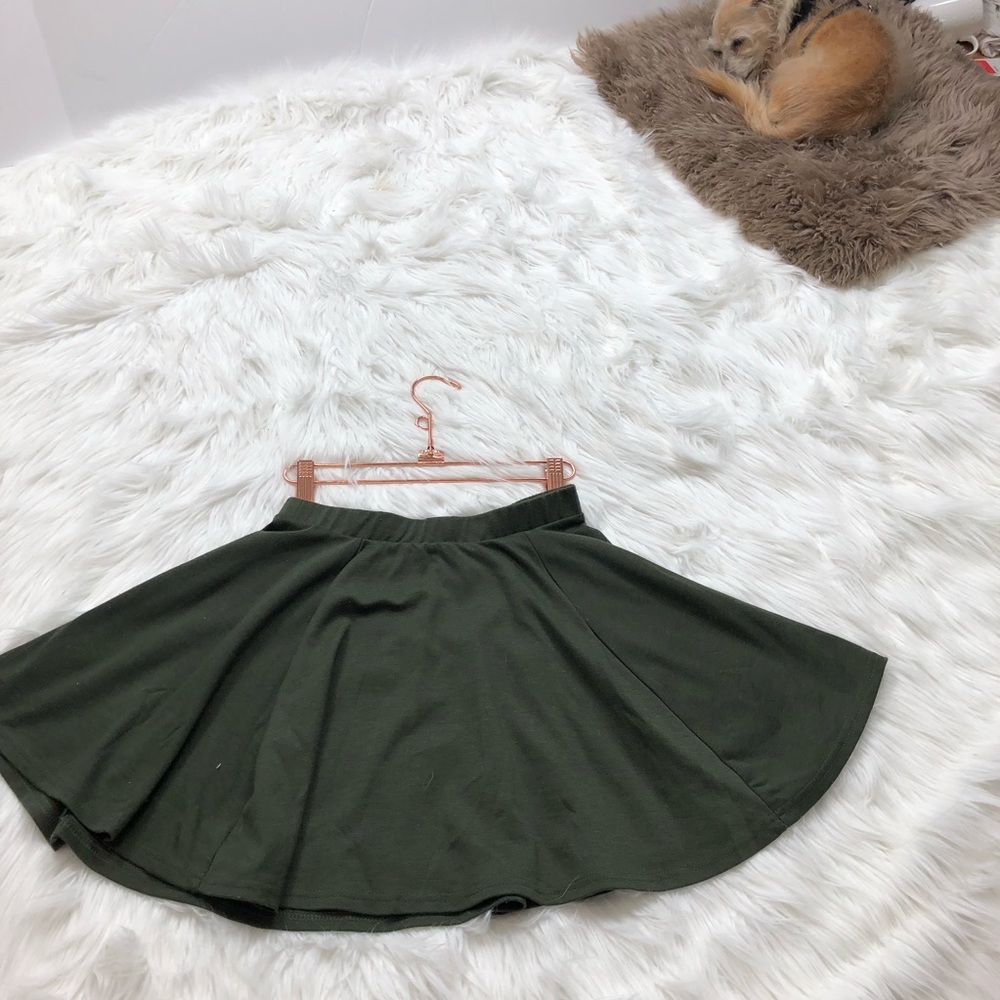 Cotton On Olive Green Skater Skirt